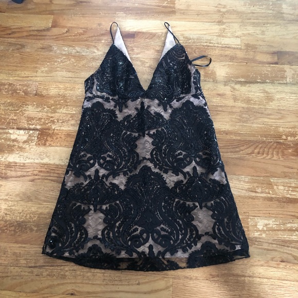 NWT Free People Night Shimmer Mini Dress - Picture 2 of 6